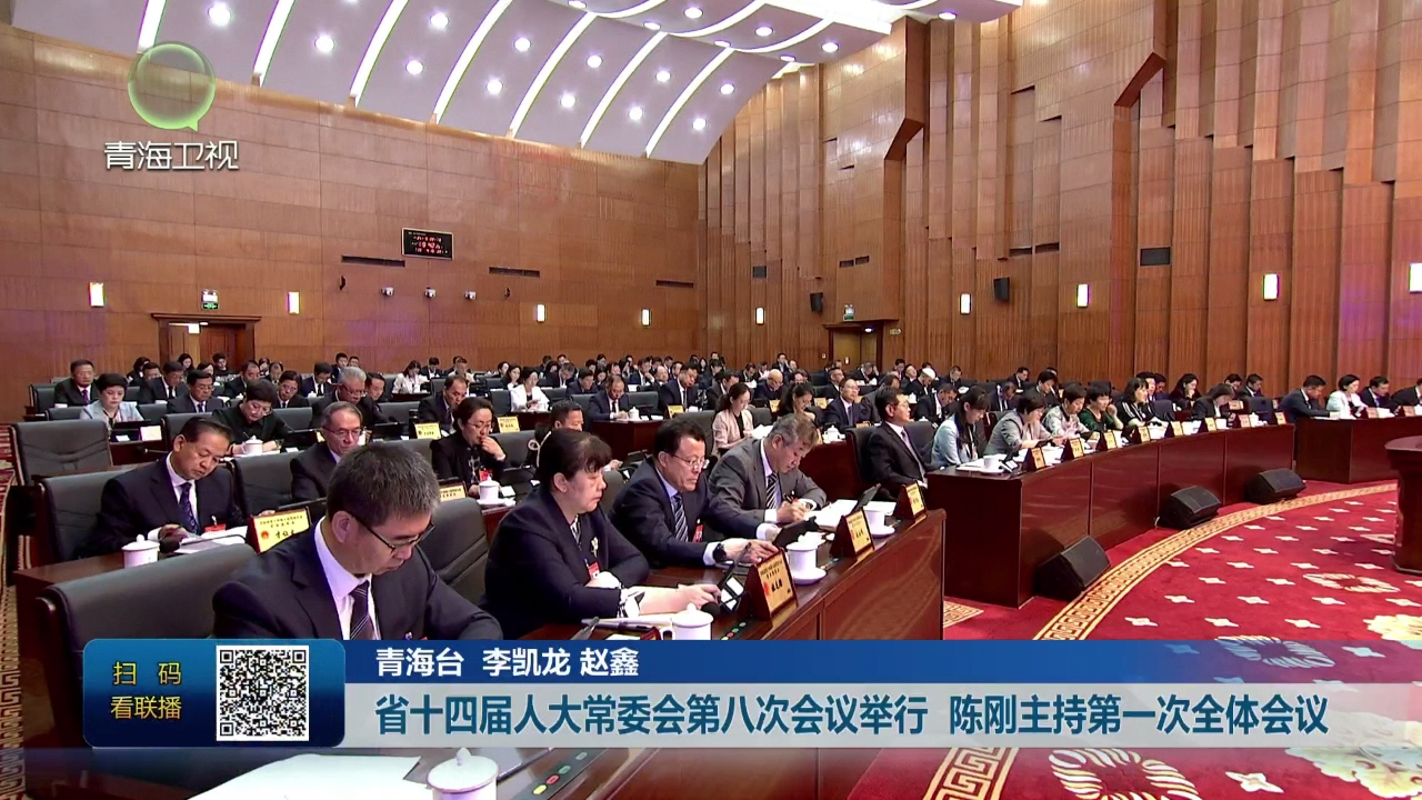 省十四屆人大常委會第八次會議舉行 陳剛主持第一次全體會議