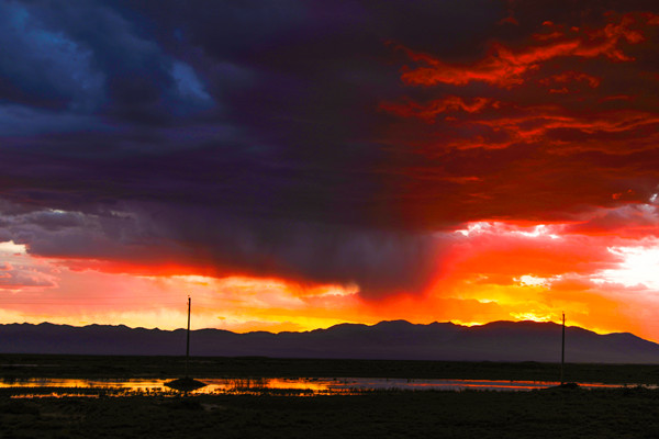 天空之鏡茶卡鹽湖晚霞 攝影:王生榮(9)_副本