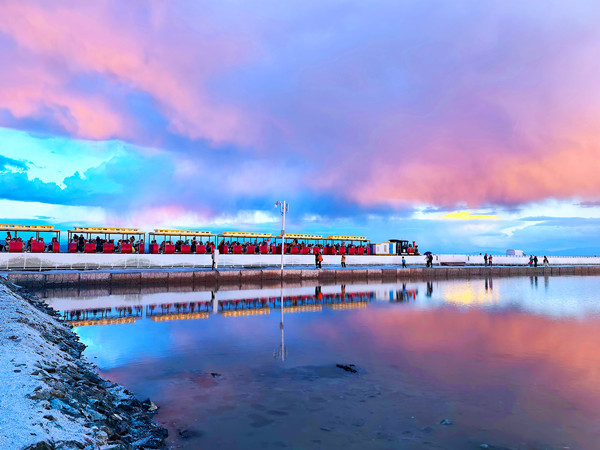 茶卡鹽湖多彩晚霞 攝影:尤莉靈 (6)_副本